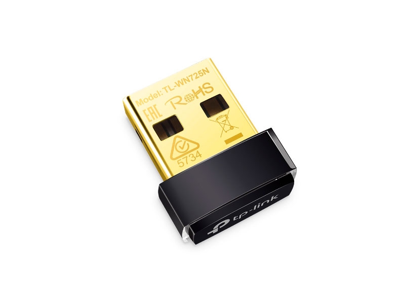 ADAPTADOR TP-LINK TL-WN725N NANO USB INALAMBRICO N DE 150BPS