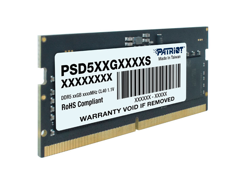 MEMORIA PATRIOT SIGNATURE 32GB SODIMM DDR5 4800 MHZ CL40