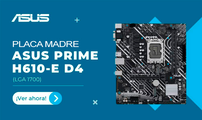 PLACA-ASUS-PRIME-H610M-E-DDR4