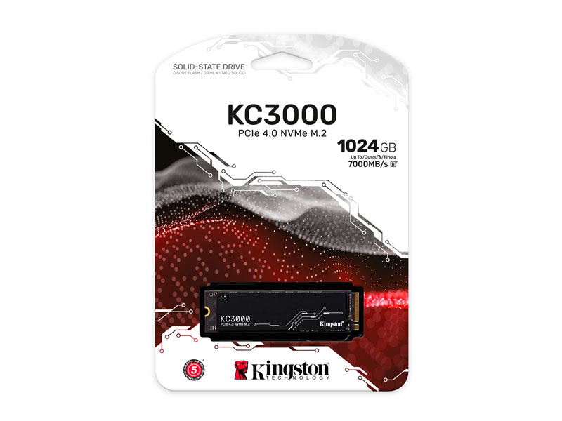 UNIDAD EN ESTADO SOLIDO KINGSTON KC3000 1TB (1024GB) NVME M.2 2280 PCI-E