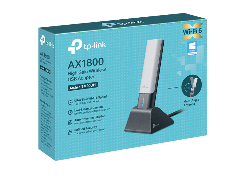 ADAPTADOR TP-LINK ARCHER TX20UH AX1800 PCIE.
