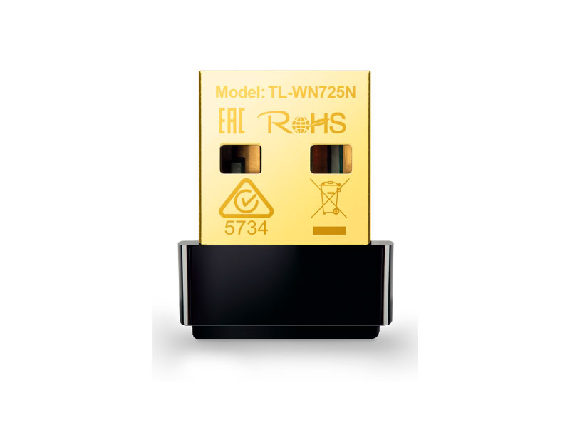 ADAPTADOR TP-LINK TL-WN725N NANO USB INALAMBRICO N DE 150BPS