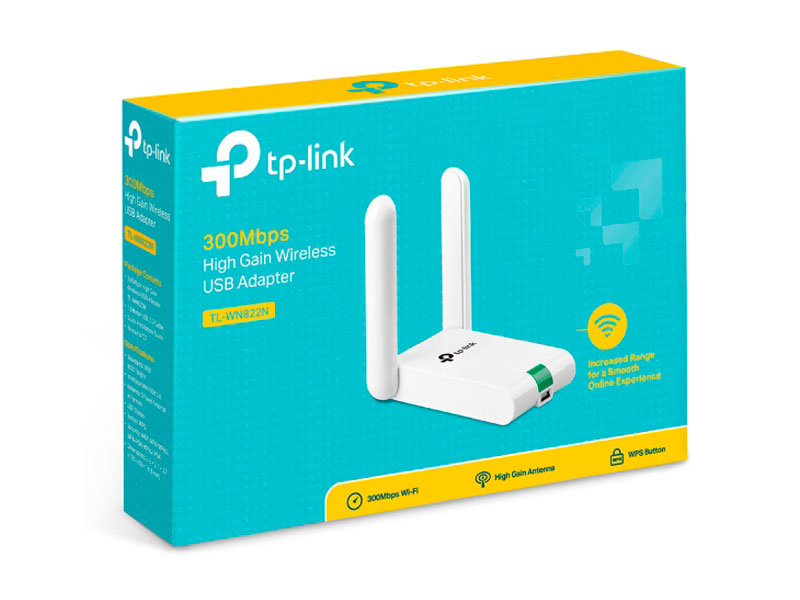 ADAPTADOR TP-LINK TL-WN822N USB ADAPTER 300M