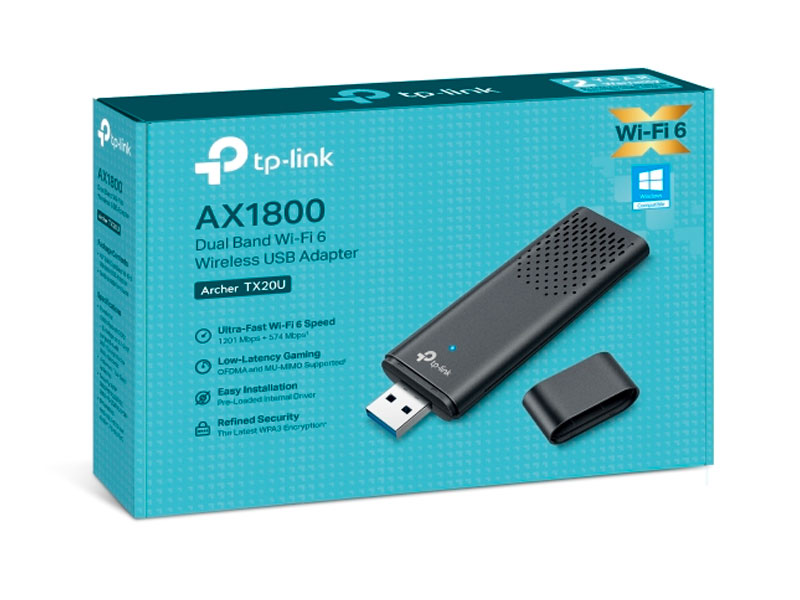 ADAPTADOR TP-LINK USB ARCHER TX20U AX1800 WIFI 6