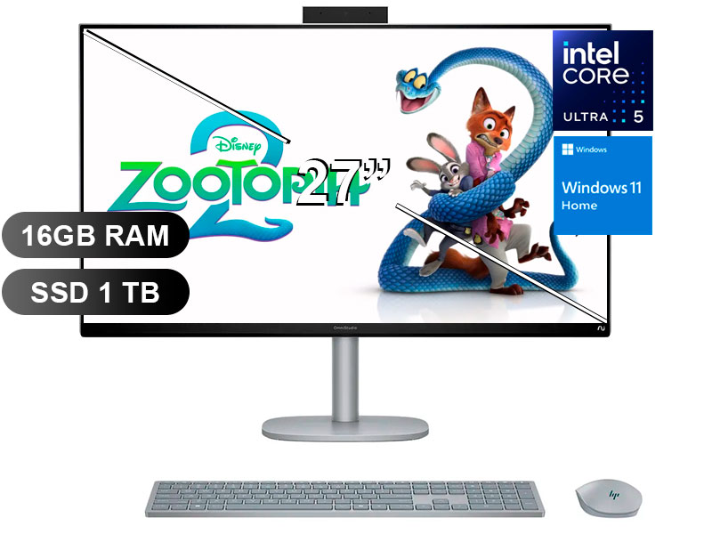 AIO HP OMNISTUDIO X CS0252LA ULTRA-5 125H/ 16GB/ SSD1TB/ W11H/ BM6P4LA/ 27