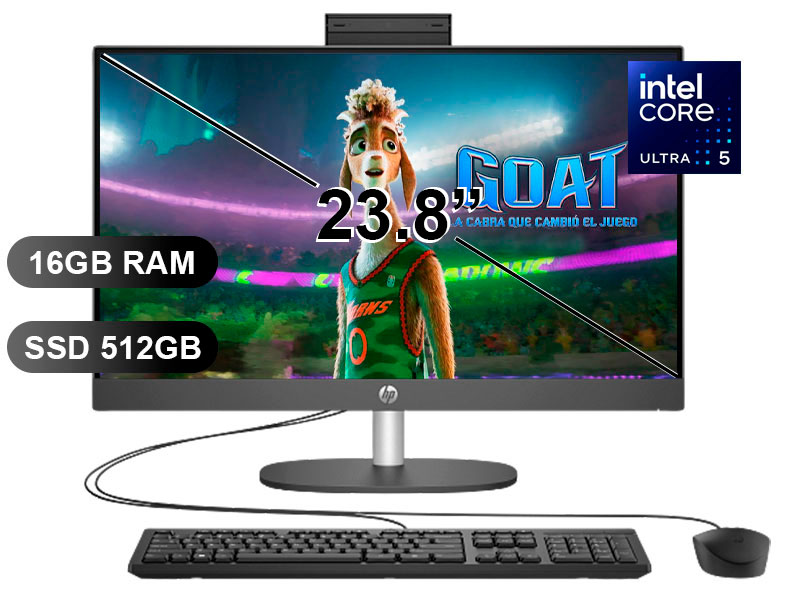 AIO HP PROONE 240 G10 ULTRA5-125U/ 16GB/ SSD512GB/ FREE/ CQ1V5LT/ 23.8