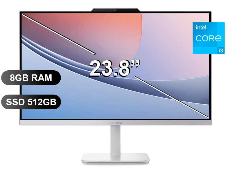 AIO LENOVO A100 I3-N305/ 8GB/ 512GB/ FREE/ 23.8/ F0J6002NLD