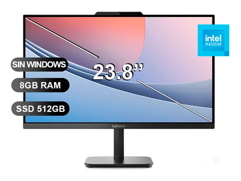 AIO LENOVO V100 INTEL N100/ 8GB/ SSD512GB/ 23.8/ FREE/ 13JA003RLD