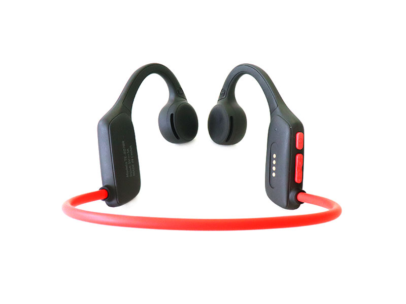 AUDIFONO DE CONDUCCION DE AIRE TEROS TE-8078R ROJO/ GRIS WIRELES