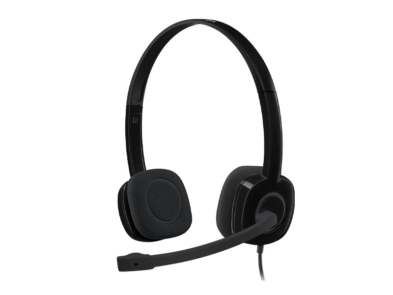 AUDÍFONO C/ MICRÓFONO LOGITECH STEREO H151  NEGRO-981-000587