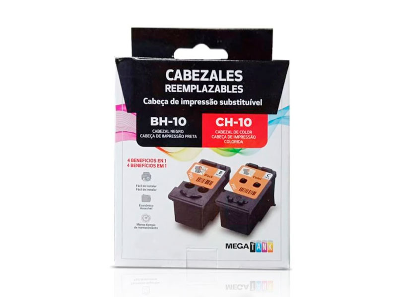 CABEZAL CANON KIT NEGRO BH-10 + COLOR CH-10 P/ G5010/ 6010/ 7010/ 2160/ 3160