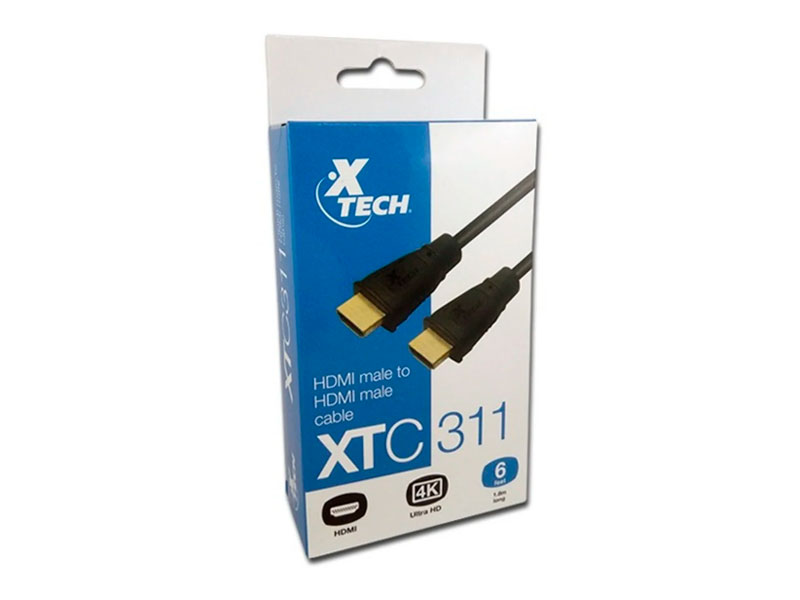 CABLE XTECH HDMI XTC-311 1.82MT M/M 6FT