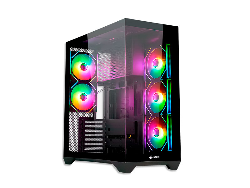 CASE ANTRYX FX 970 PRO 2 VIDRIO TEMPLADO ARGB FAN  USB TIPO-C AC-FX970KP