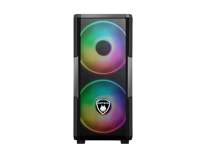 CASE ANTRYX FX CRUISER  ARGB FAN X3 VIDRIO TEMPLADO & MESH AC-FX573K BLACK