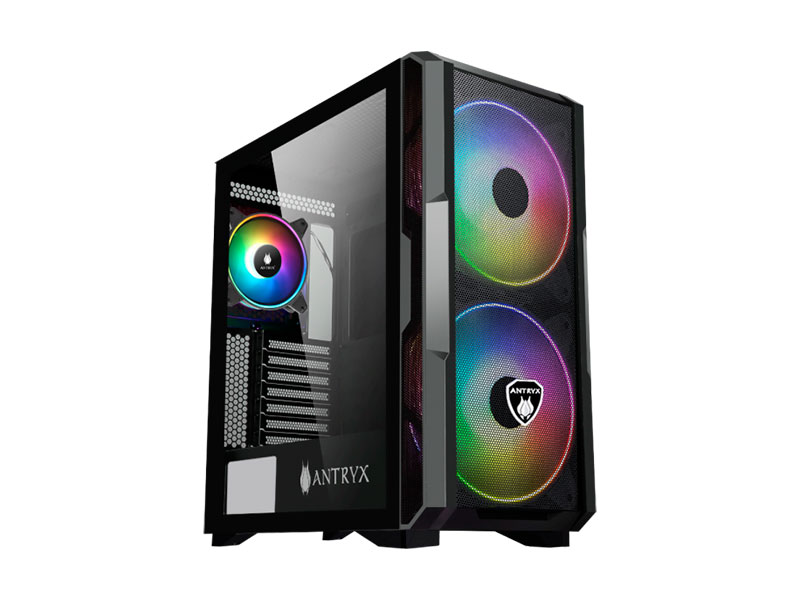 CASE ANTRYX FX CRUISER  ARGB FAN X3 VIDRIO TEMPLADO & MESH AC-FX573K BLACK
