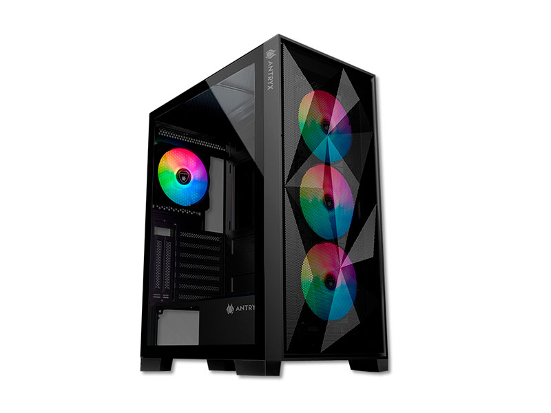 CASE ANTRYX RX-250 USB 3.0 RGB FAN X4 VIDRIO TEMPLADO AC-RX250KFR
