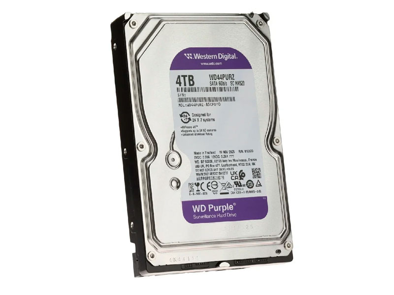 DISCO DURO WESTER DIGITAL  4TB PURPLE SATA 6GB/S 5400 WD44PURZ