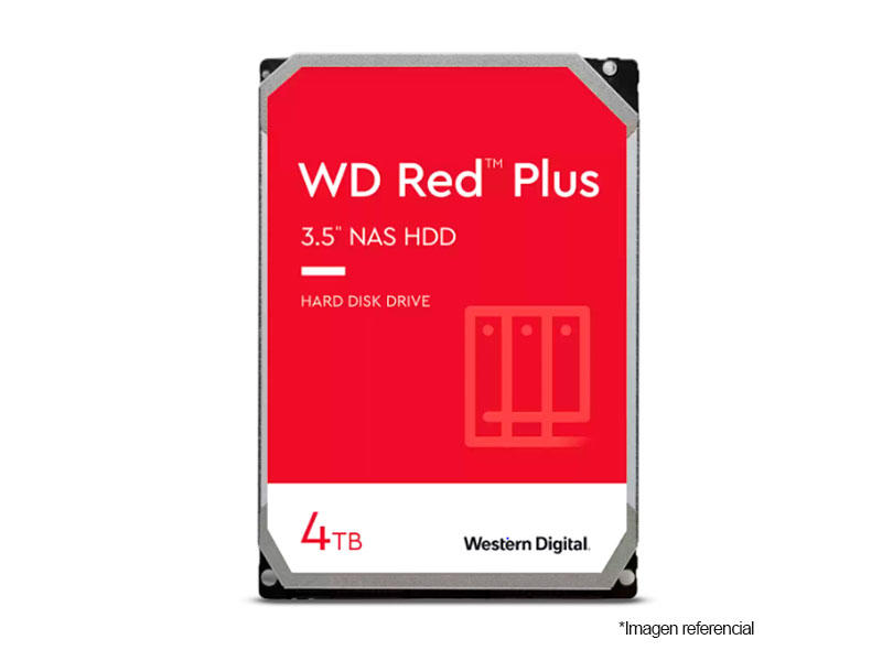 DISCO DURO WESTERN DIGITAL 4TB RED PLUS WD40EFPX  SATA 5400RPM 3.5 CACHE 25