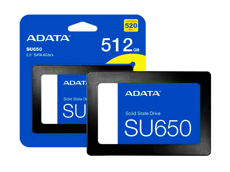 DISCO SOLIDO ADATA 512GB SU650 2.5 SATA ASU650SS-512GT-R