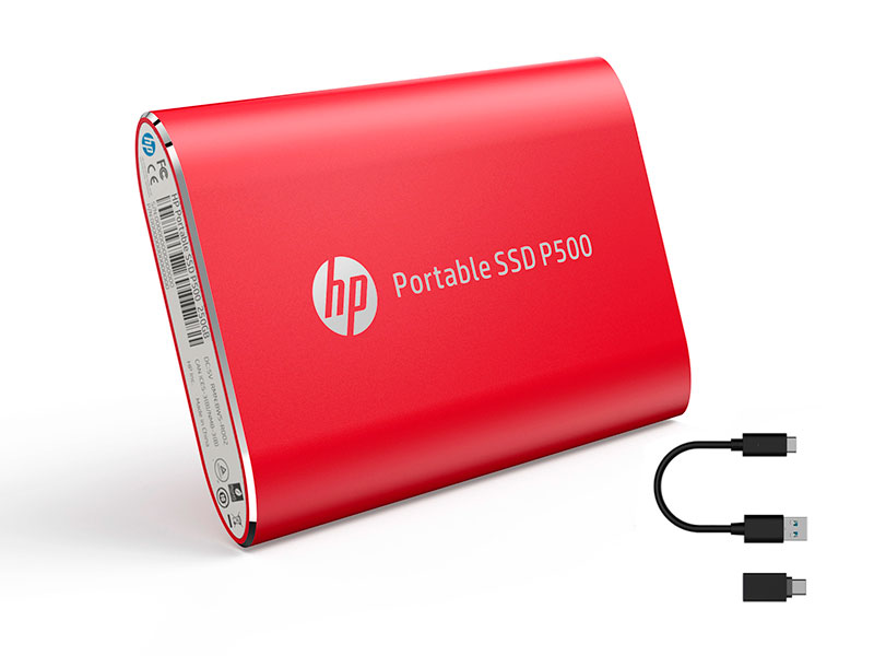 UNIDAD EN ESTADO SOLIDO EXTERNO HP P500 1TB USB-C 1F5P5AA#ABC RED