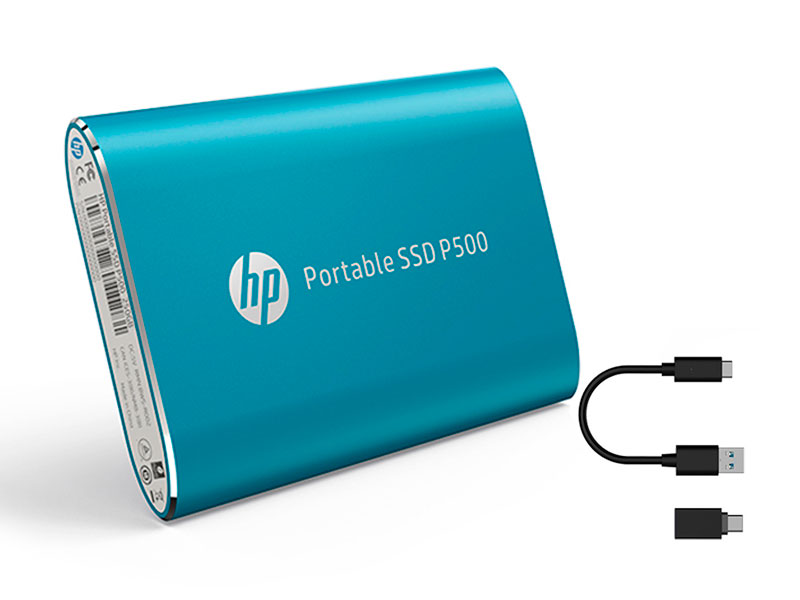 UNIDAD EN ESTADO SOLIDO EXTERNO HP P500 1TB USB-C 1F5P6AA#ABC BLUE