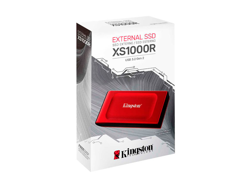 UNIDAD EN ESTADO SOLIDO KINGSTON SSD 2TB EXTERNO RED USB-TIPO-C /USB 3.2 SXS1000R/ 2000GB