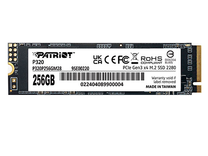 UNIDAD EN ESTADO SOLIDO PATRIOT P320 256GB M.2 PCIE P320P256GM28