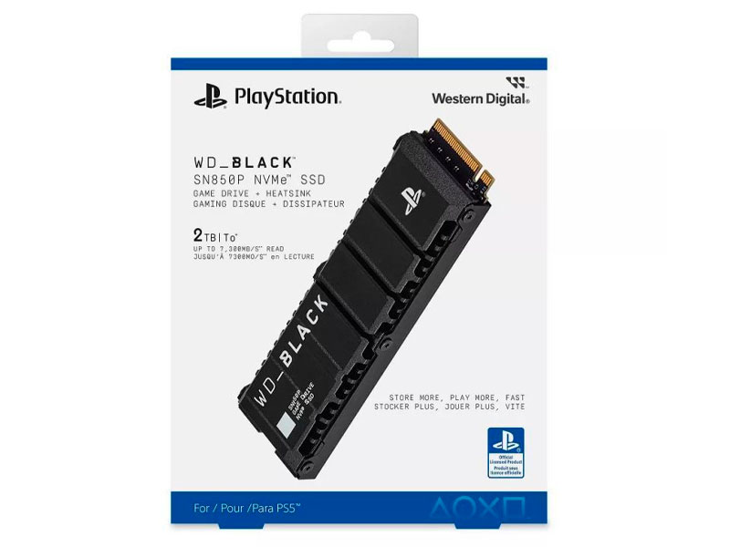 DISCO SOLIDO WESTER DIGITAL 2TB NS850P NVME P/PLAY STATION/PC 