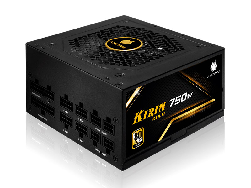 FUENTE DE PODER ANTRYX 750W  KIRIN 80PLUS GOLD LITE (GPW750S)
