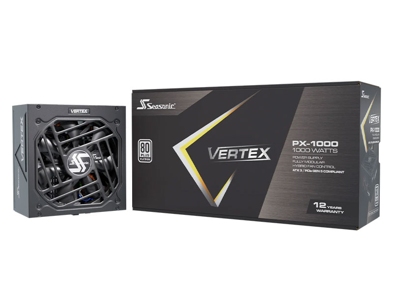 FUENTE DE PODER SEASONIC VERTEX PX-1000W 80PLUS PLATINUM FULL MODULAR 12102PXAFS