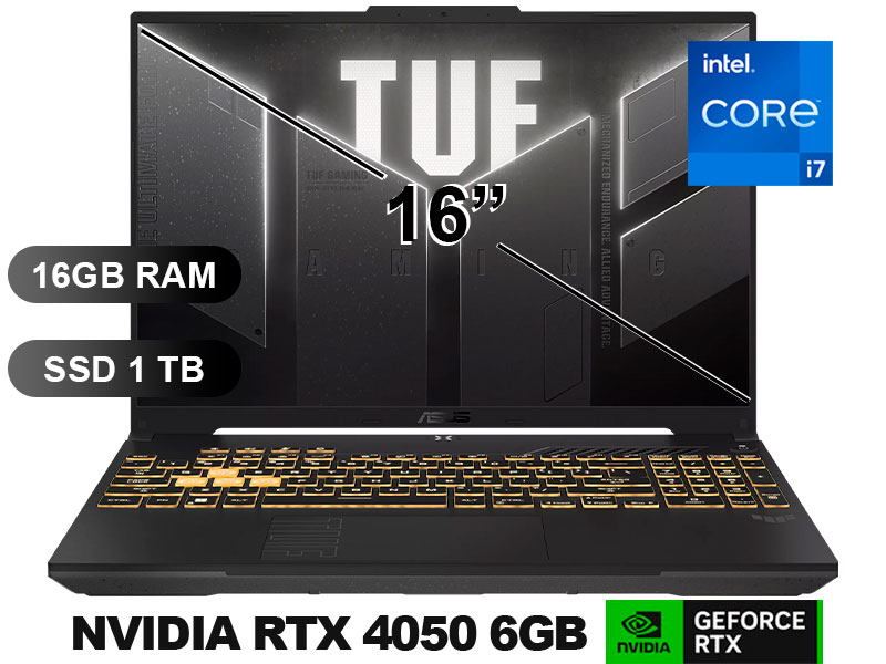 LAPTOP ASUS TUF GAMING FX607VU-RL095  I7-13620H/ 16GB/ SSD1TB/ RTX4050-6GB/ 16/ FREE