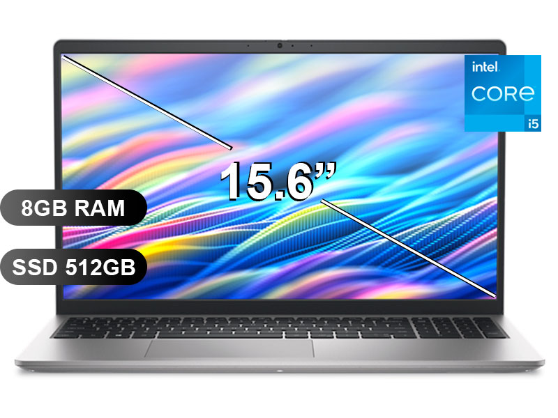 LAPTOP DELL 15 DC15250 I5-1334U/ 8GB/ SSD512GB/ 15.6/ SIN WINDOWS/ KD9XK 