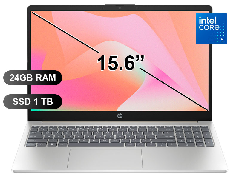 LAPTOP HP 15-FD0362LA I5-120U/ 24GB/ SSD1TB/ 15.6/ FREE/ D31T5LA