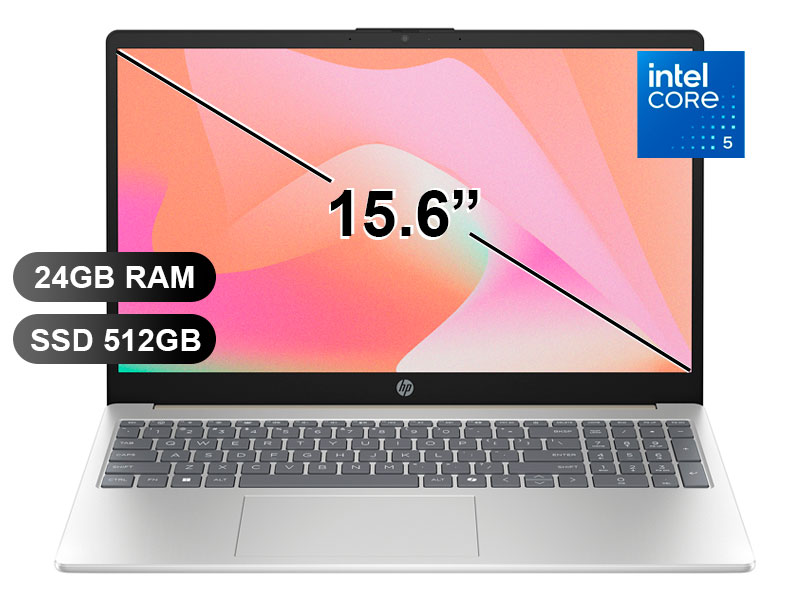 LAPTOP HP 15-FD2362LA AI ULTRA-5 225U/ 24GB/ SSD512G/ FREE/ 15.6/ D31TFLA