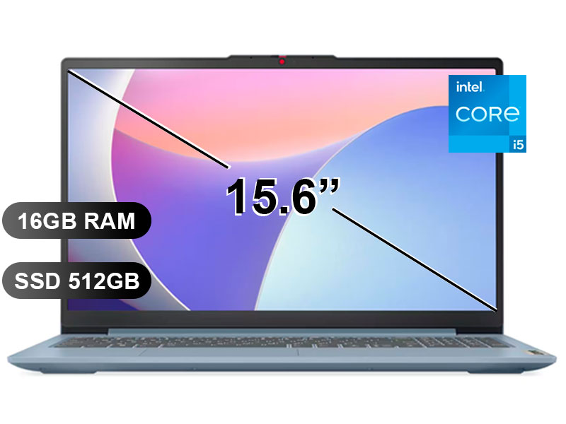 LAPTOP LENOVO IDEAPAD SLIM3 15IAH8 I5-12450H/ 16GB/ SSD512GB/ TOUCH/ 15.6/ 83ER00NKLM