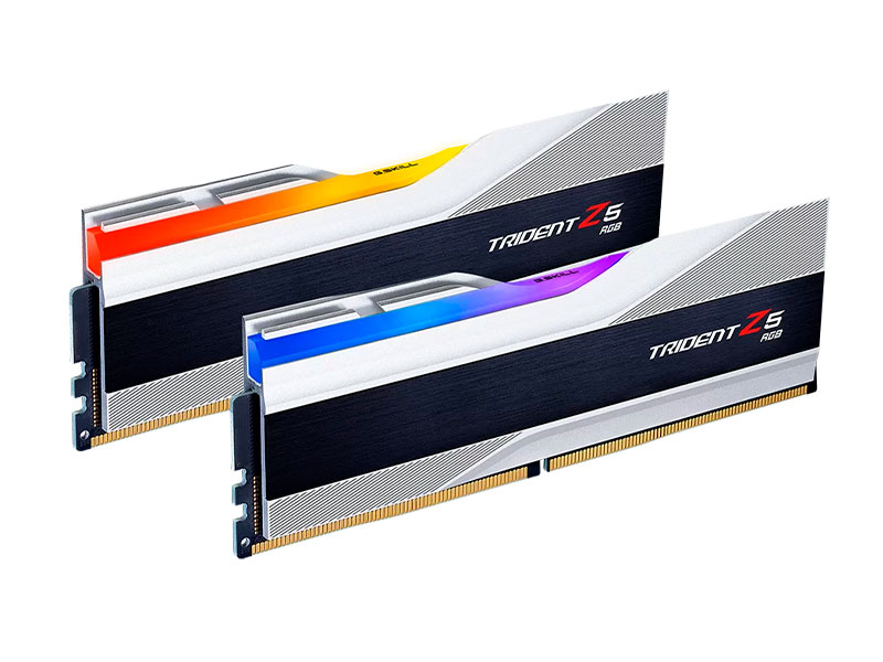 MEMORIA G.SKILL TRIDENT Z5 32GB (16X2) DDR5 RGB 6400MHZ C32 1.4V TZ5RS SILVER