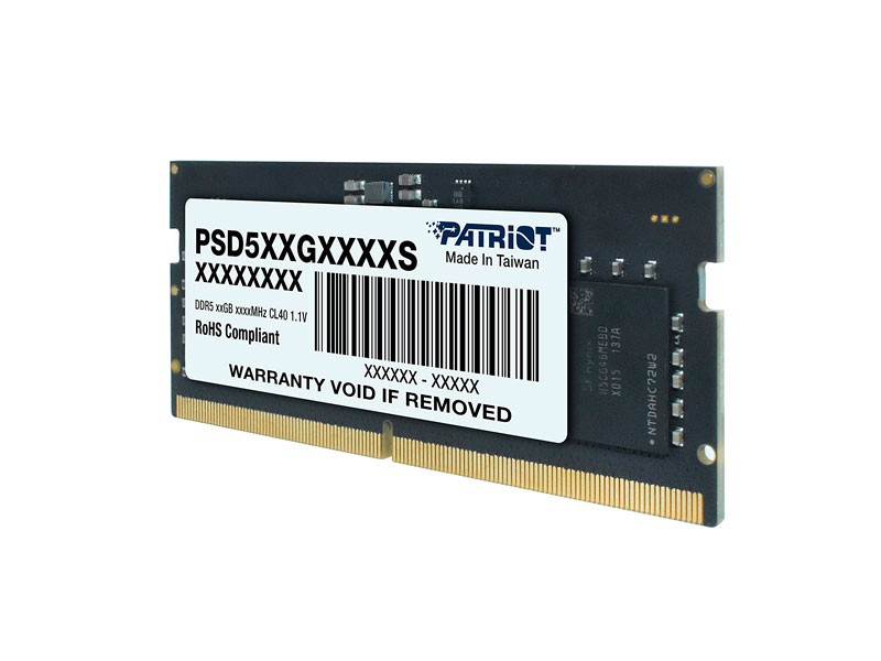 MEMORIA PATRIOT SIGNATURE 32GB SODIMM DDR5 4800 MHZ CL40