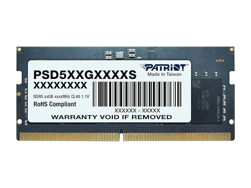 MEMORIA RAM PATRIOT SIGNATURE LINE DDR5 16GB SODIMM 5600MT/S CL46 /PSD516G560081S