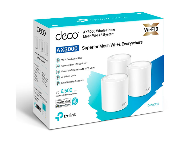 MESH TP-LINK DECO-X50 AX3000 WI-FI 6 1-PACK