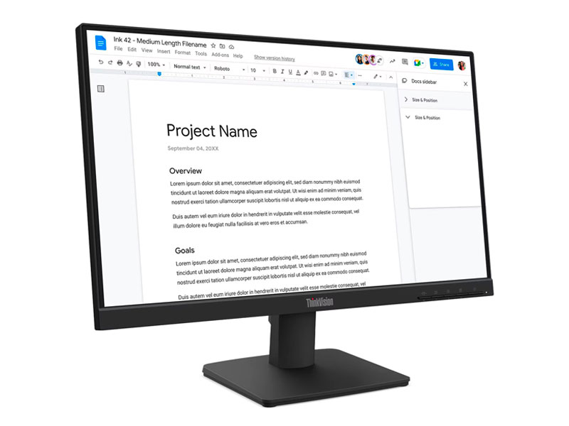 MONITOR LENOVO THINKVISION S22-4E FULL HD PS 21.5 100HZ/ HDMI/ VGA
