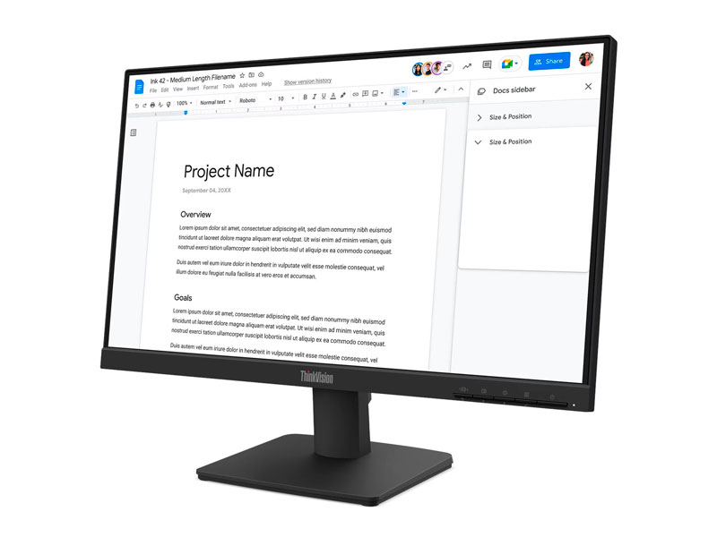 MONITOR LENOVO THINKVISION S22-4E FULL HD PS 21.5 100HZ/ HDMI/ VGA