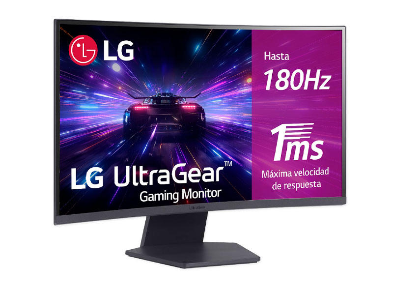 MONITOR LG LED GAMING CURVO 27GS60QC-B  UltraGear 180HZ/ 1MS QHD/ 27
