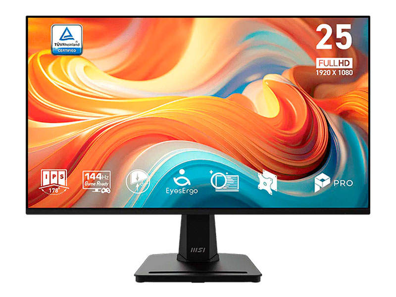 MONITOR MSI GAMING PRO MP251 E14L FHD IPS 24.5/ 144HZ/ HDMI/ VGA