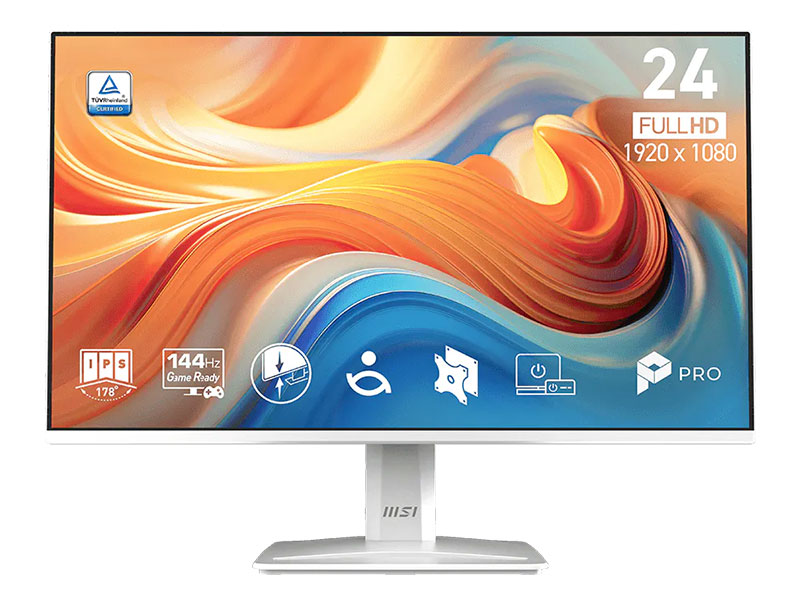 MONITOR MSI PRO MP243W E14/ IPS/ FHD/ 144HZ/ 1MS/ WHITE/ 24