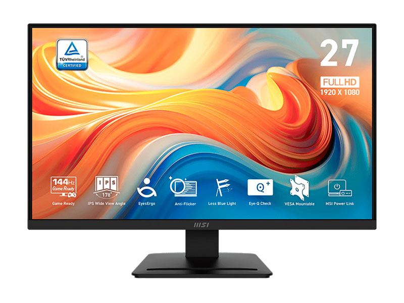 MONITOR MSI PRO MP273L E14 FHD IPS 27/ 144HZ/ HDM/ VGA