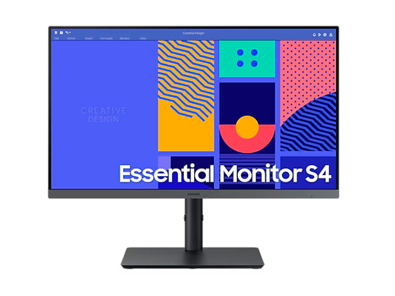MONITOR SAMSUNG ESSENTIAL S4 LS24C432GANXZA/ 100HZ/ 4MS/ FHD/ HDMI/ DP/ 24