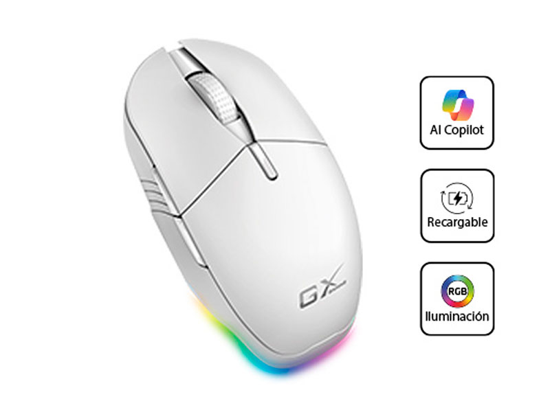 MOUSE GENIUS GX SCORPION M8250 WHITE AI COPILOT RECARGABLE WIRELESS/BT