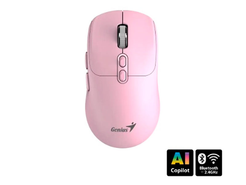 MOUSE GENIUS NX-8080S PINK BT AI COPILOT WIRELESS 31030042403