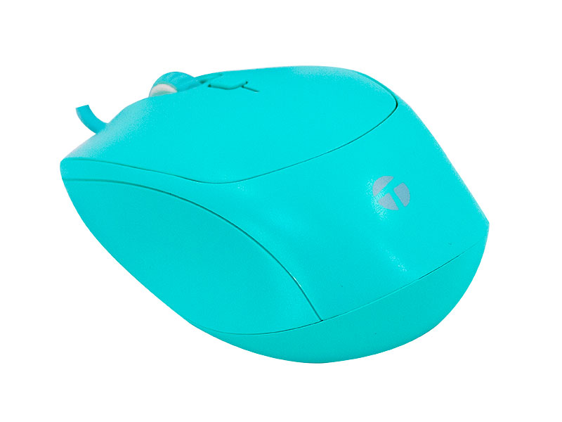 MOUSE TEROS TE-1227S OPTICO USB DPI  800-1200-1600 4 BOTONES VERDE