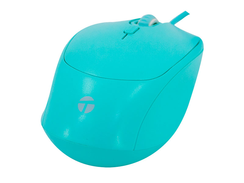 MOUSE TEROS TE-1227S OPTICO USB DPI  800-1200-1600 4 BOTONES VERDE